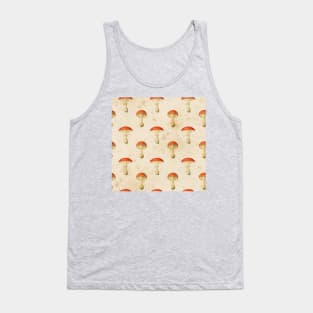 Mushroom Vintage Illustrations Gobilncore Gothic Victorian Cottagecore Pattern Tank Top